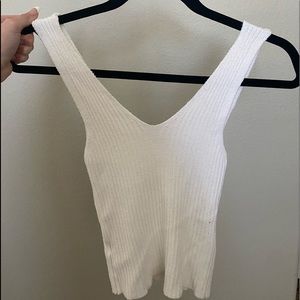 White brandy Melville tank/crop top